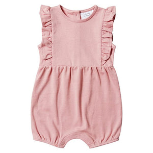 Stellou & Friends 100% Cotton Ruffle Romper for Baby & Toddler Girls (0-24 Months)