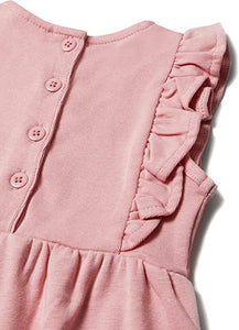 Stellou & Friends 100% Cotton Ruffle Romper for Baby & Toddler Girls (0-24 Months)