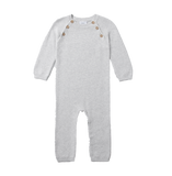 Newborn, Baby and Toddler 100% Cotton Long Sleeve Sweater Knit One-Piece Romper