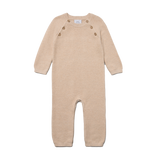 Newborn, Baby and Toddler 100% Cotton Long Sleeve Sweater Knit One-Piece Romper