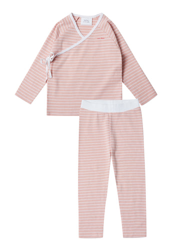 Stellou & Friends Unisex Baby, Newborn and Toddler Matching Side Snap Kimono Top and Pants Set