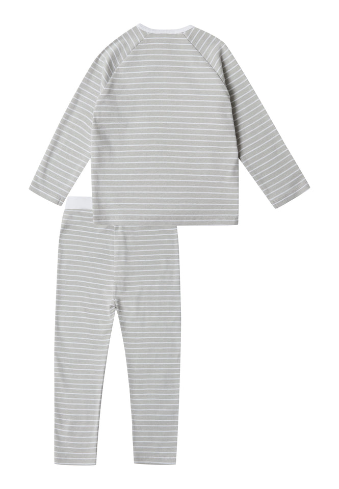 Stellou & Friends Unisex Baby, Newborn and Toddler Matching Side Snap Kimono Top and Pants Set