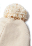 Stellou & Friends 100% Cotton Hat with Fleece Lining Beanie with Pom Pom for Toddler Kids Boys and Girls 1-3 Years Old