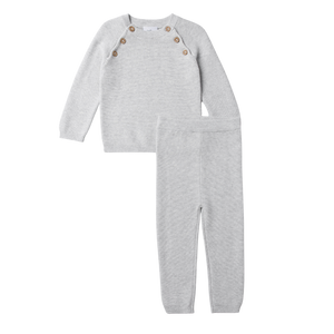 Stellou & Friends 100% Cotton Baby Sweater and Pants Knit Set