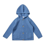 Stellou & Friends 100% Cotton Hood Unisex Cardigan for Babies and Children Ages 0-6 Years
