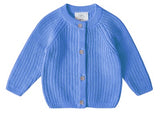 Stellou & Friends 100% Cotton Chunky Ribbed Knitted Cardigan for Boys & Girls Ages 0-6 Years
