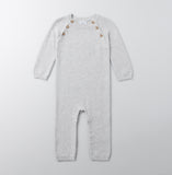 Newborn, Baby and Toddler 100% Cotton Long Sleeve Sweater Knit One-Piece Romper