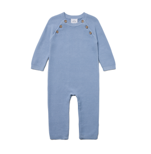 Newborn, Baby and Toddler 100% Cotton Long Sleeve Sweater Knit One-Piece Romper