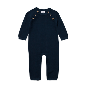 Newborn, Baby and Toddler 100% Cotton Long Sleeve Sweater Knit One-Piece Romper