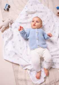 Stellou & Friends 100% Cotton Baby, Toddler and Kids Cardigan Sweater