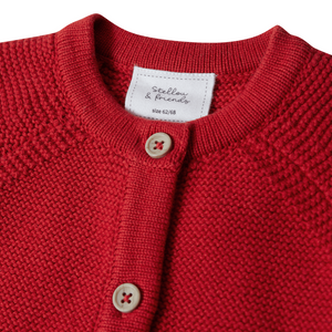 Newborn red best sale cardigan
