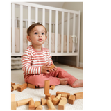 Stellou & Friends Cotton Pink and White 3 Piece Clothing Set for Newborns, Babies and Toddlers
